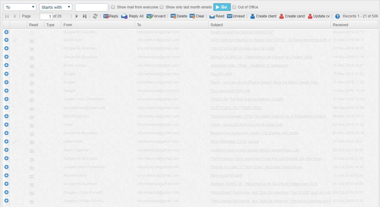 External Inbox Inbound Email - Creating a Candidate Record from an Email
