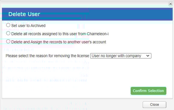 Users Tab Delete User Account